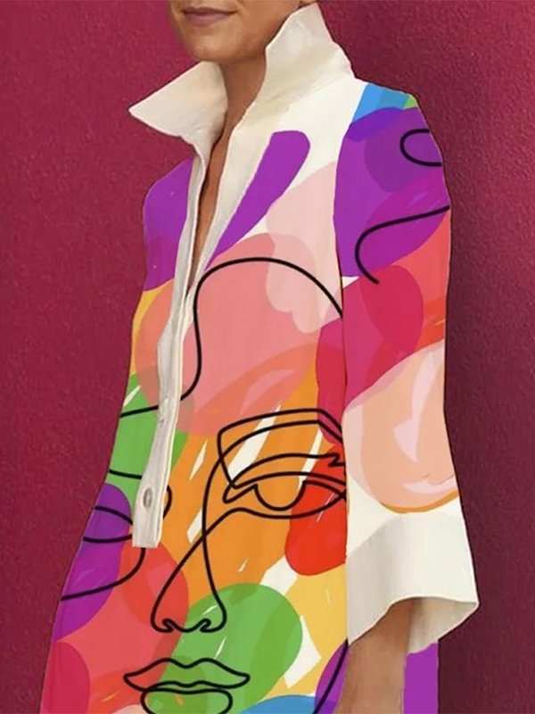Elegantes Damen-Minikleid mit modischem Print - perfekt für jeden Anlass