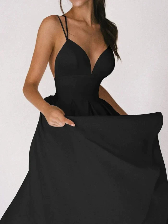 Elegantes Damenkleid mit V-Ausschnitt - eine gute Wahl für besondere Anlässe