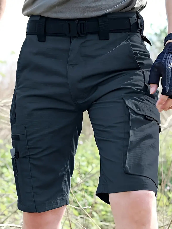 Męskie szorty outdoor cargo z wieloma funkcjonalnymi kieszeniami dla aktywnych mężczyzn