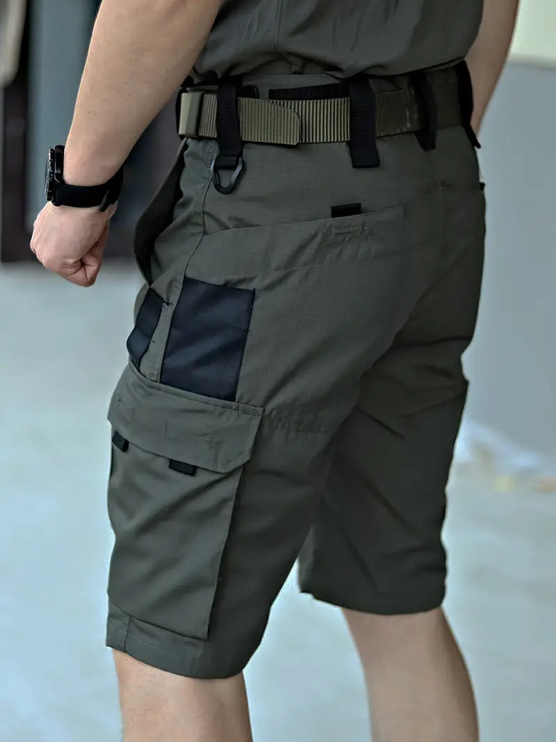 Męskie szorty outdoor cargo z wieloma funkcjonalnymi kieszeniami dla aktywnych mężczyzn