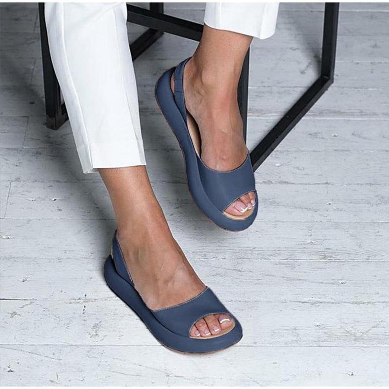 Stilvolle und bequeme offene Plateausandalen für Damen für einen eleganten Look