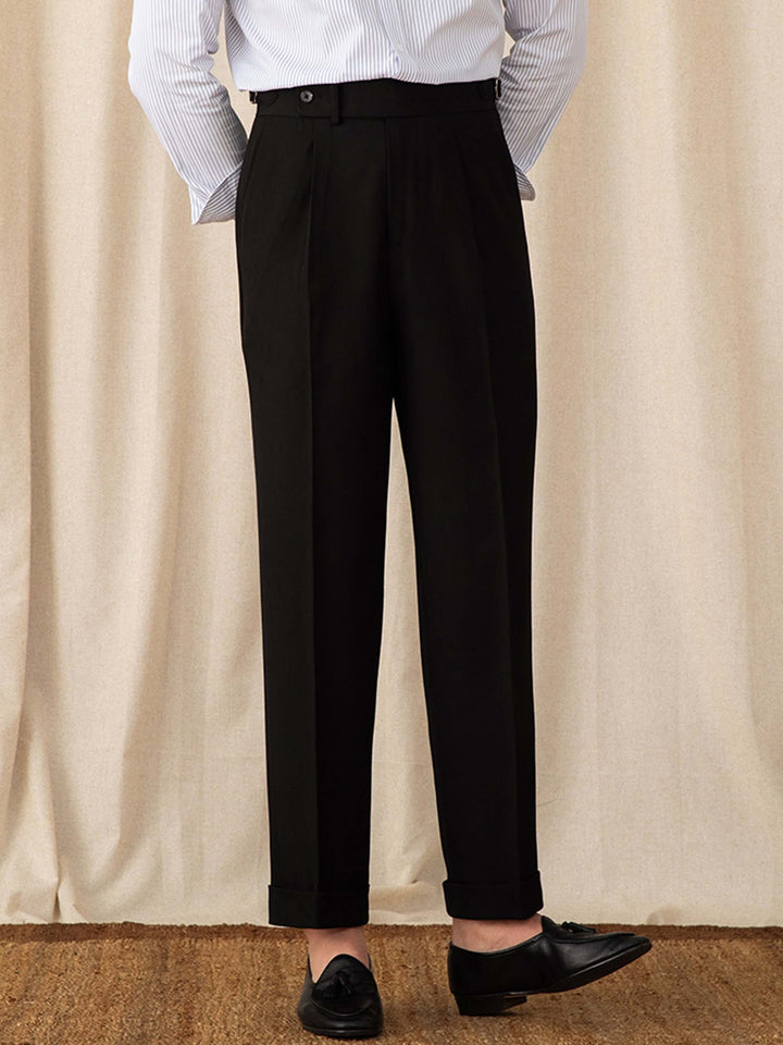Stylische Herrenhose mit hoher Taille für einen eleganten und bequemen Look