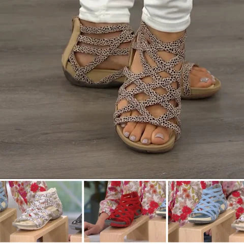 Modische und bequeme Damensandalen mit ergonomischem Fußbett für maximalen Komfort