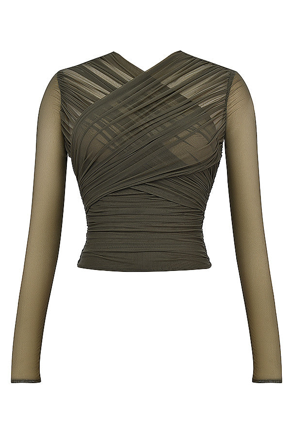 Modny damski top warstwowy – idealny do eleganckich i stylowych stylizacji