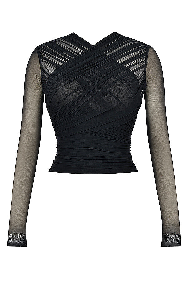 Modny damski top warstwowy – idealny do eleganckich i stylowych stylizacji