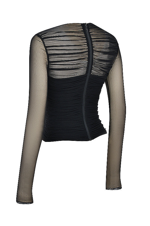 Modny damski top warstwowy – idealny do eleganckich i stylowych stylizacji
