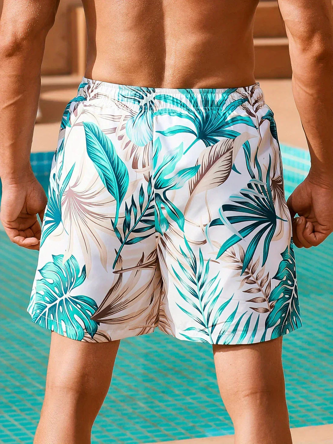 Calvin Tropische Zwemshort mit handlichen Zakken für maximalen Komfort