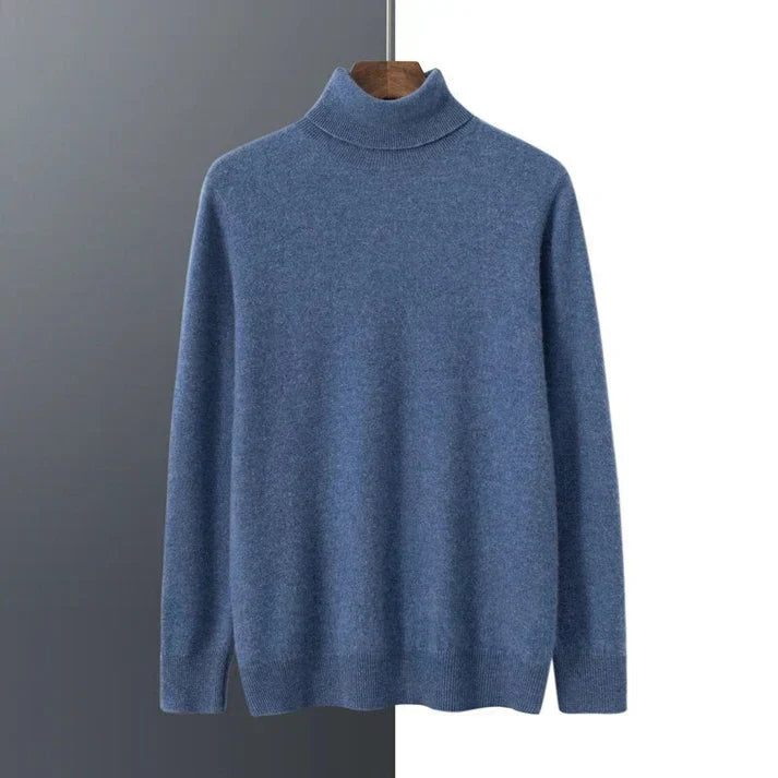 Exklusiver Herren-Rollkragenpullover aus Kaschmir - eine Kombination aus Eleganz und hohem Komfort
