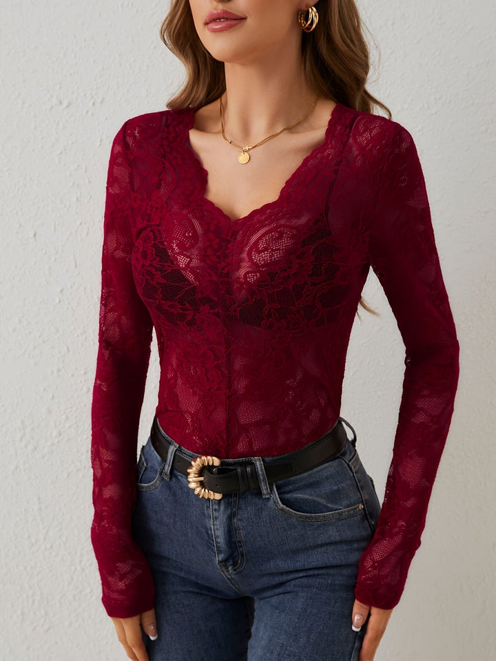 Stylisches Damen-Spitzenshirt - ein eleganter und modischer Look