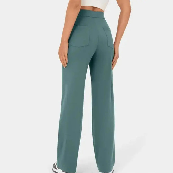 Modische Damenhose mit weitem Bein und hoher Taille - Eleganz und Komfort für jeden Tag