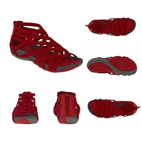 Modische und bequeme Damensandalen mit ergonomischem Fußbett für maximalen Komfort