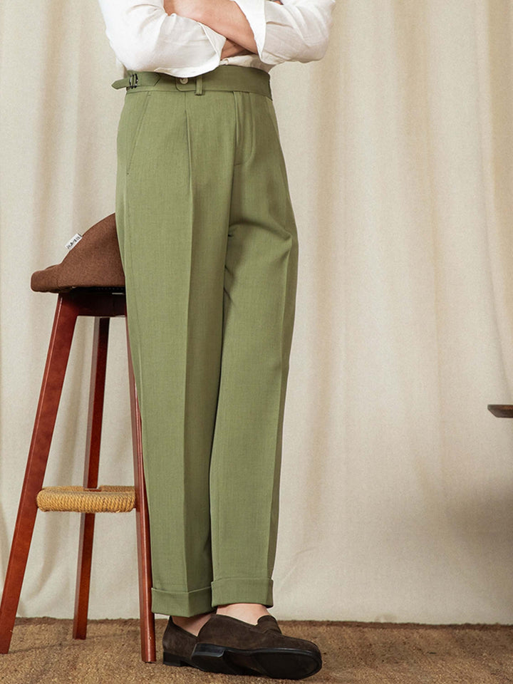 Stylische Herrenhose mit hoher Taille für einen eleganten und bequemen Look