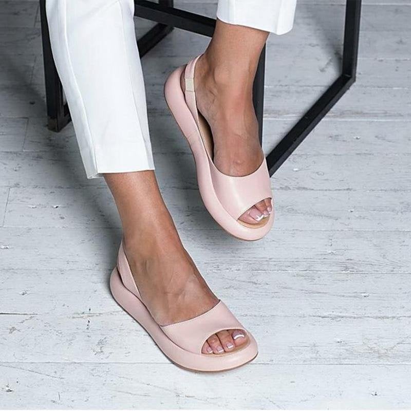 Stilvolle und bequeme offene Plateausandalen für Damen für einen eleganten Look