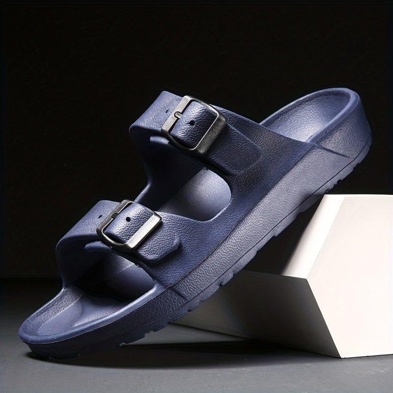 Elegante Herrensandalen mit doppelter Schnalle für maximalen Komfort