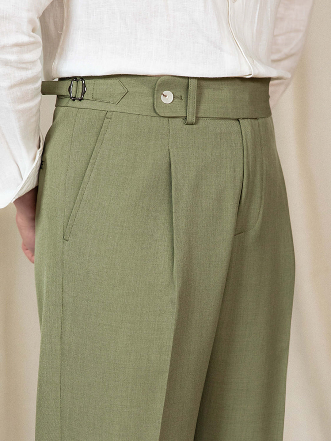Stylische Herrenhose mit hoher Taille für einen eleganten und bequemen Look