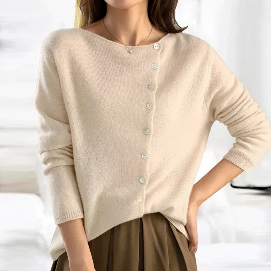 Eleganter Button-Down-Pullover für Damen - stilvolle und anspruchsvolle Kleidung für jede Gelegenheit