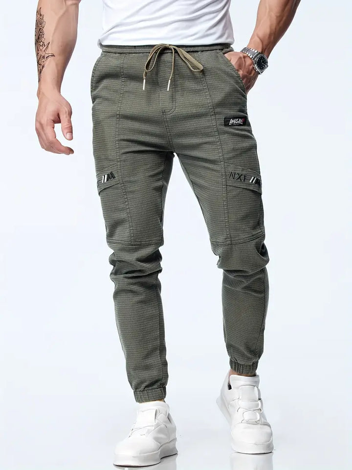 Modische Herren-Jogginghose mit Kordelzug und elastischer, taillierter Passform für maximalen Komfort