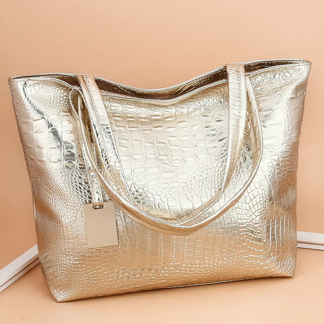 Calliope Luxe Croco-Textuur Tas - Stylowa i Stabilna Torebka dla Kobiet Ceniących Elegancję