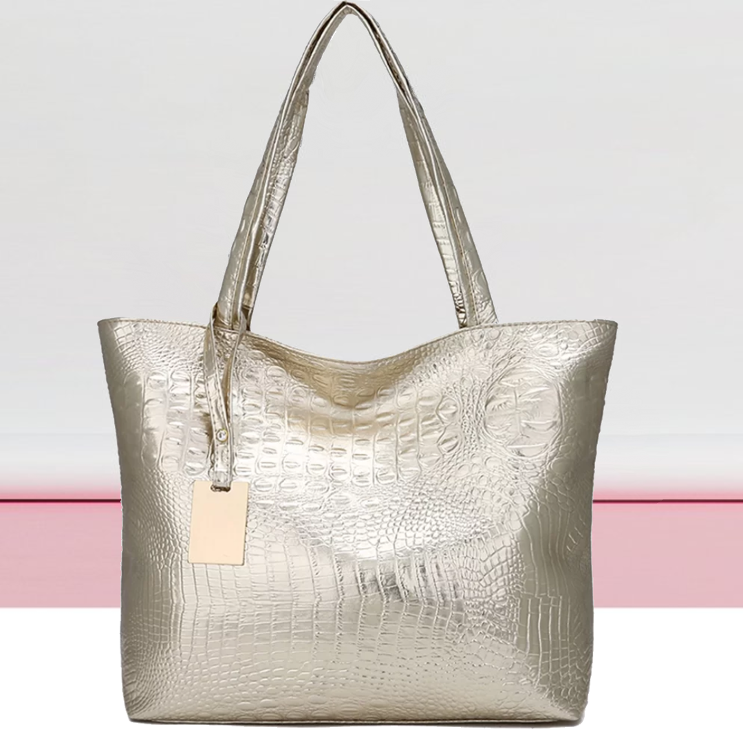 Calliope Luxe Croco-Textuur Tas - Stylowa i Stabilna Torebka dla Kobiet Ceniących Elegancję