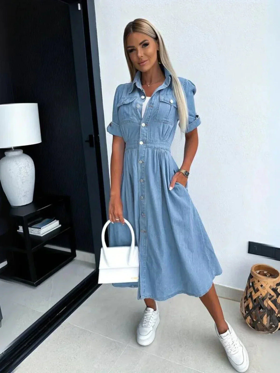 Giorgia™ Denim Kleid - Eleganter Stil und einzigartige Pracht
