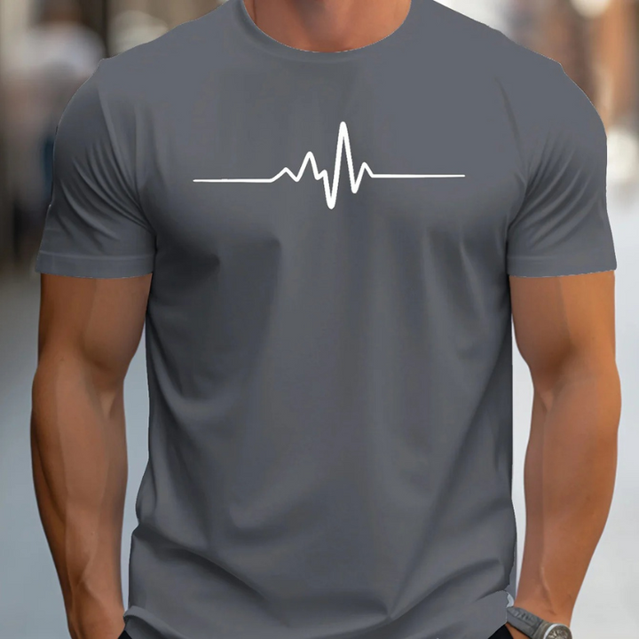 Stylowy letni T-shirt z nadrukiem dla mężczyzn - Komfort i modny look od Zach
