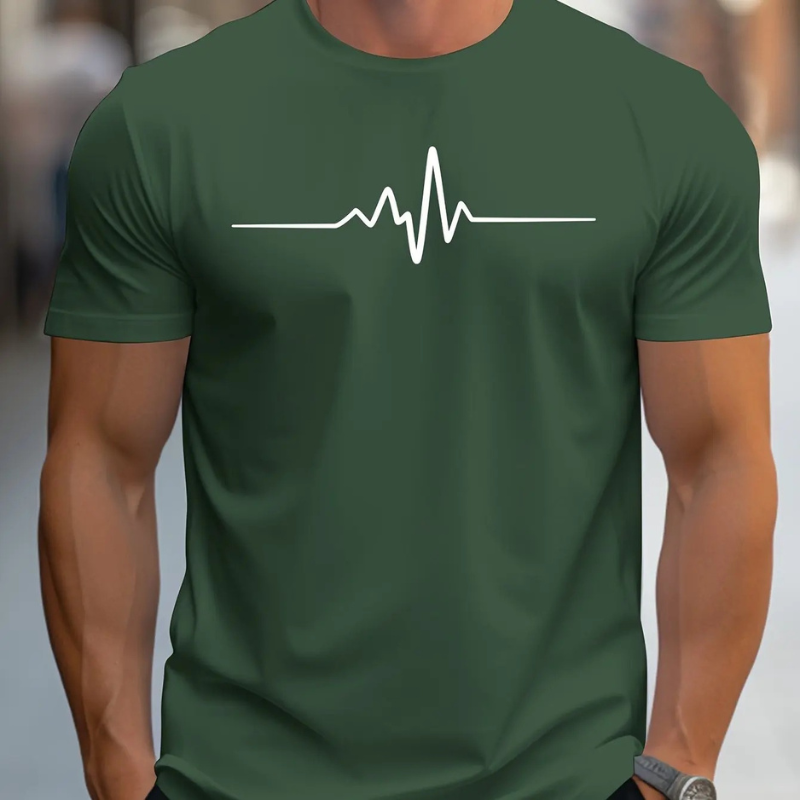 Stylowy letni T-shirt z nadrukiem dla mężczyzn - Komfort i modny look od Zach
