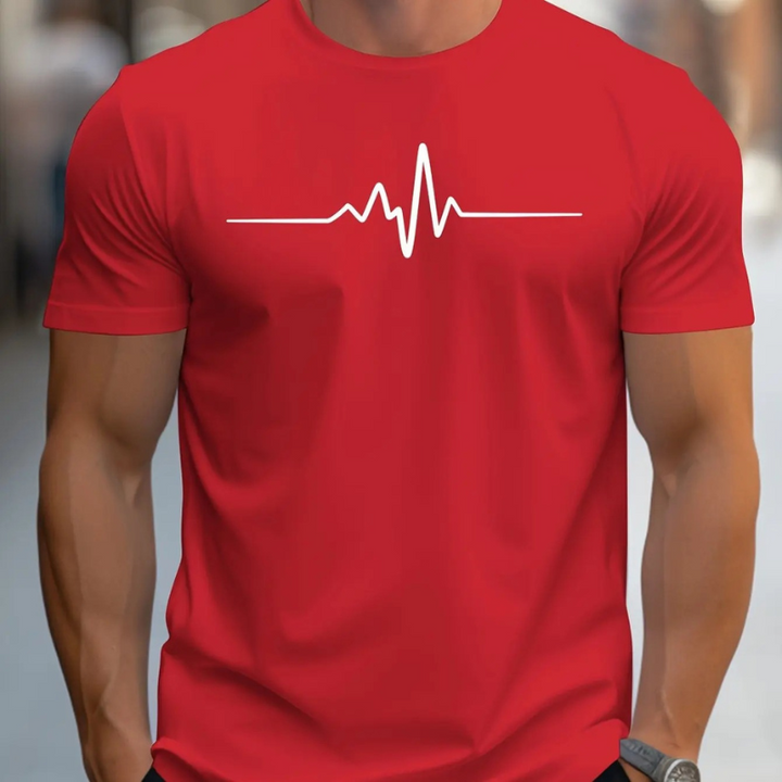 Stylowy letni T-shirt z nadrukiem dla mężczyzn - Komfort i modny look od Zach