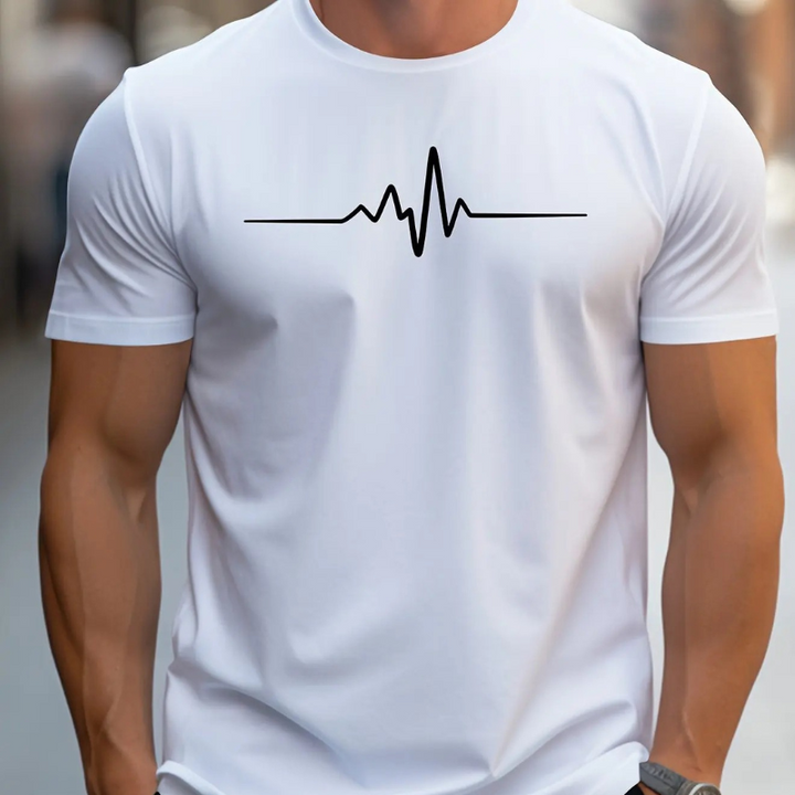 Stylowy letni T-shirt z nadrukiem dla mężczyzn - Komfort i modny look od Zach