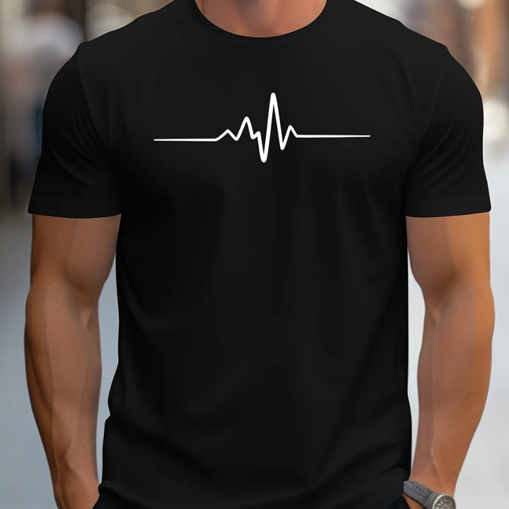 Stylowy letni T-shirt z nadrukiem dla mężczyzn - Komfort i modny look od Zach