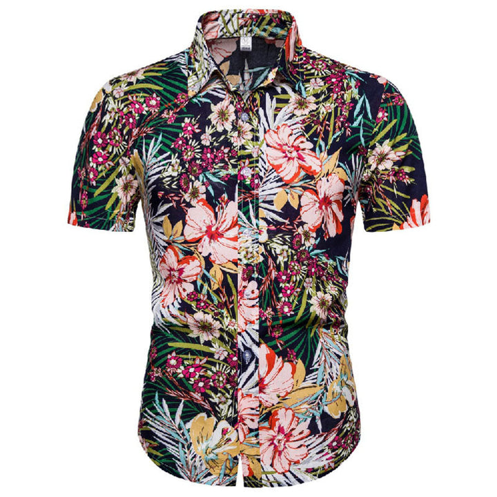 Elegantes Herren-Kurzarm-T-Shirt mit nautischem Muster - verleiht Ihrem Look Stil und Klasse