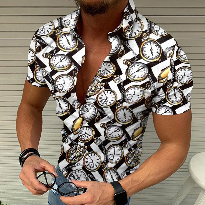 Bequemes Herren-T-Shirt mit trendigem Ethno-Grafik-Print - ideal für entspannte Momente im Alltag