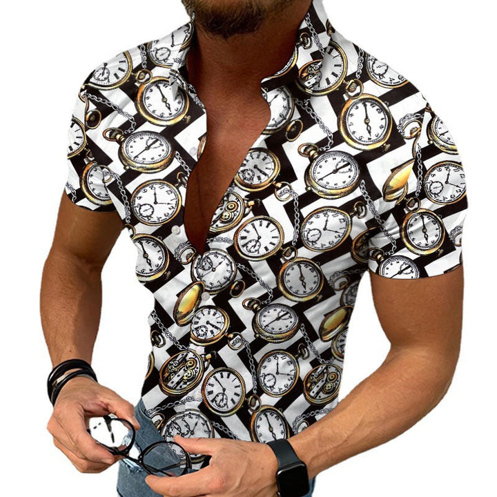 Bequemes Herren-T-Shirt mit trendigem Ethno-Grafik-Print - ideal für entspannte Momente im Alltag