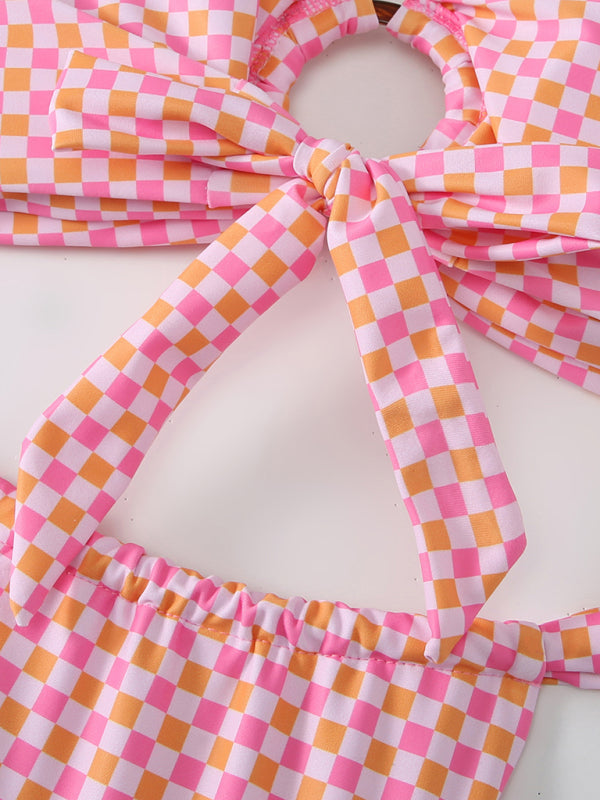 Mirana | Bandeau-Bikini mit Cut-Out-Details und tropischem Druck