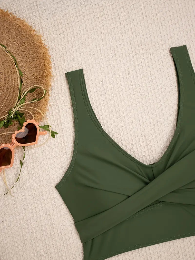 Fenella | Set de Bikini Actif Vert Léger