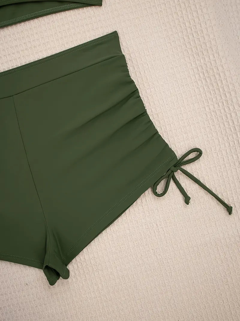 Fenella | Set de Bikini Actif Vert Léger