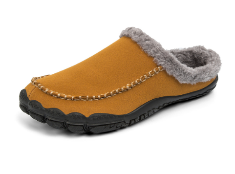 Heidi-Mode - Elegante und bequeme Winterpantoffeln mit rutschfester Gummisohle für Herren