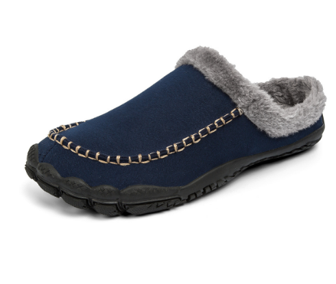 Heidi-Mode - Elegante und bequeme Winterpantoffeln mit rutschfester Gummisohle für Herren