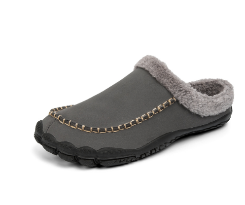 Heidi-Mode - Elegante und bequeme Winterpantoffeln mit rutschfester Gummisohle für Herren