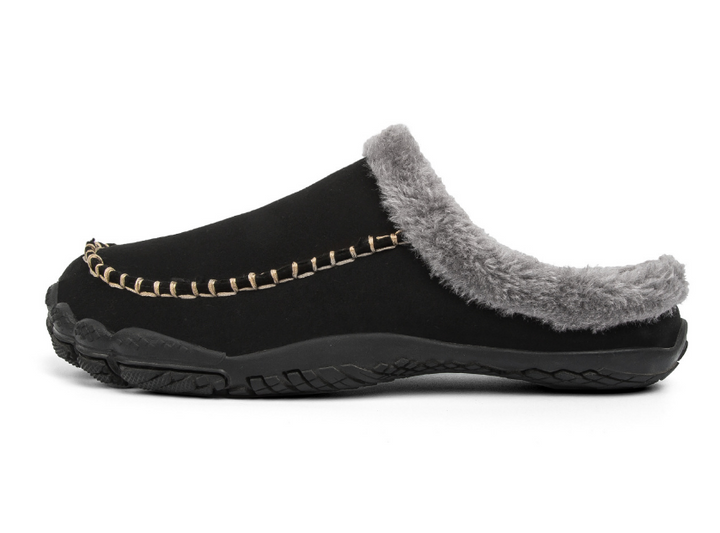 Heidi-Mode - Elegante und bequeme Winterpantoffeln mit rutschfester Gummisohle für Herren