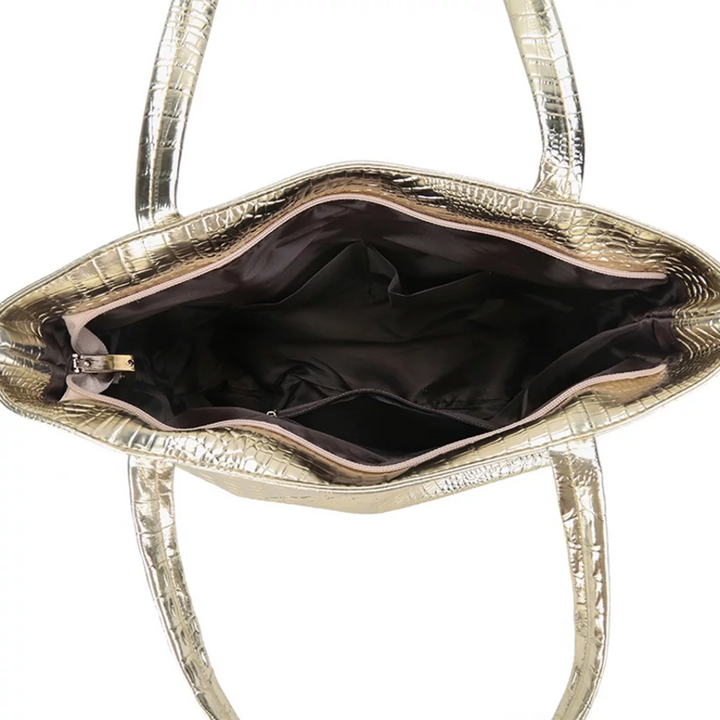 Calliope Luxe Croco-Textuur Tas - Stylowa i Stabilna Torebka dla Kobiet Ceniących Elegancję