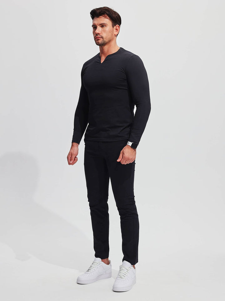 Hochwertige Chino-Hose für Herren aus einer dehnbaren, pflegeleichten Baumwollmischung - idealer Komfort und Stil