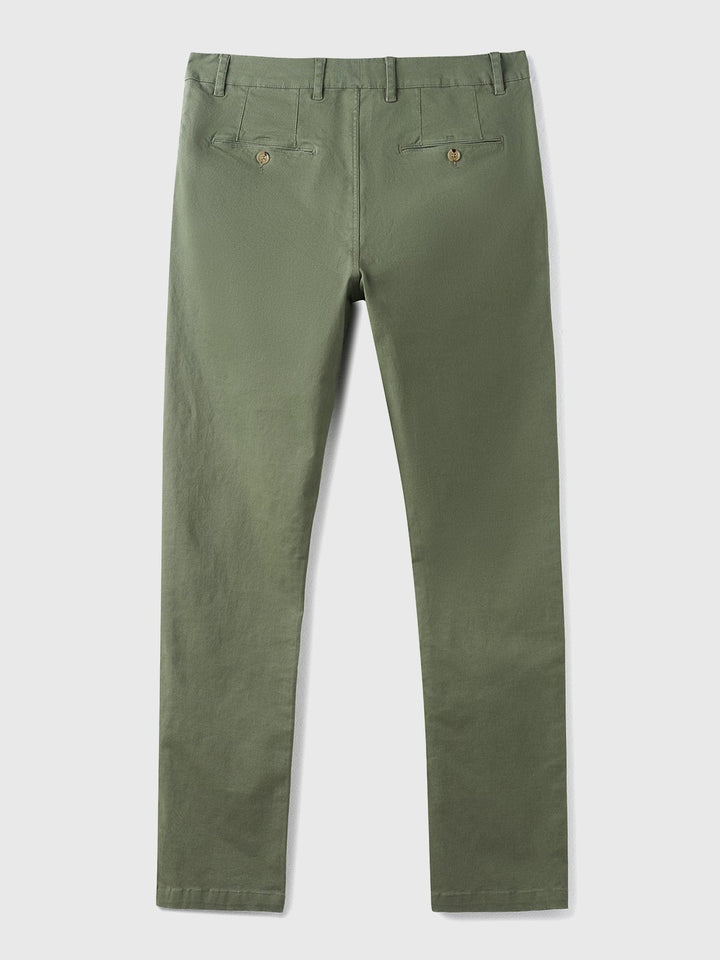 Hochwertige Chino-Hose für Herren aus einer dehnbaren, pflegeleichten Baumwollmischung - idealer Komfort und Stil