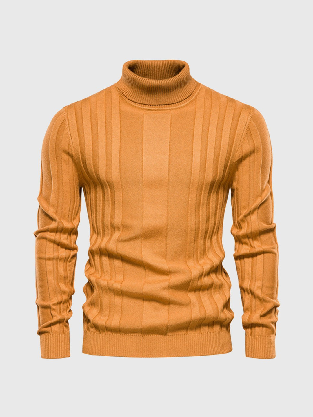 Eleganter gestreifter Rollkragenpullover für Herren - eine Kombination aus Komfort und Stil