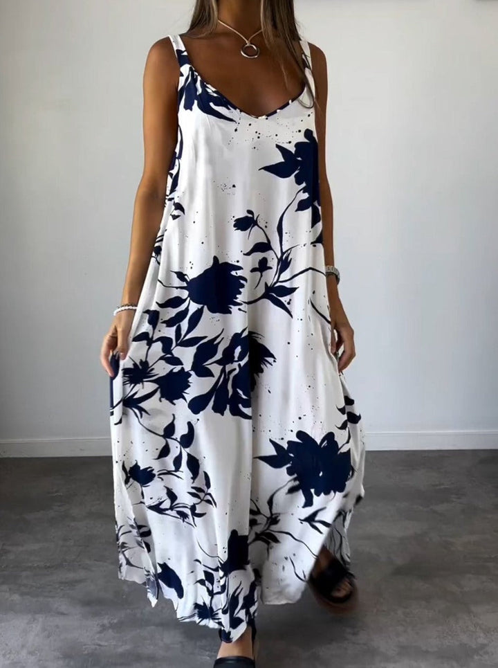 Elegantes Damenkleid mit attraktivem Druck für besondere Anlässe