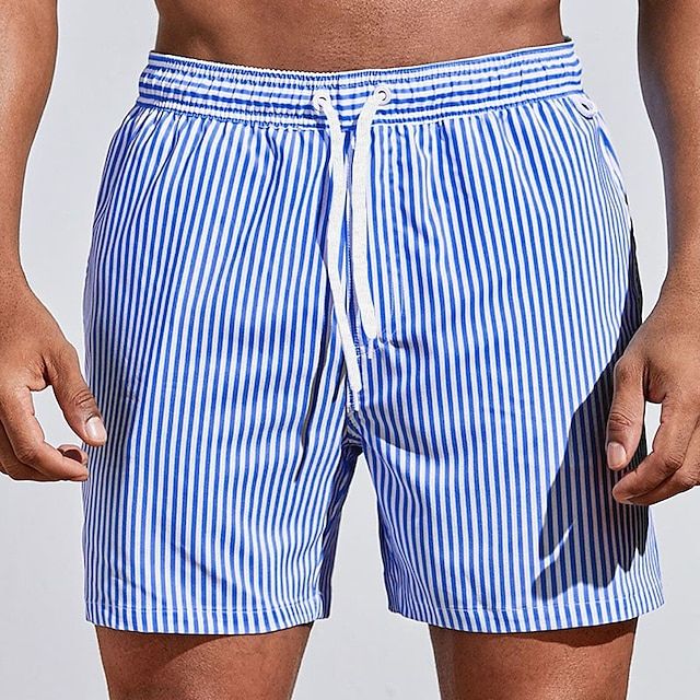 Vero - Chique heren zwemshorts met streeppatroon en comfortabele elastische tailleband voor de ultieme zwemervaring