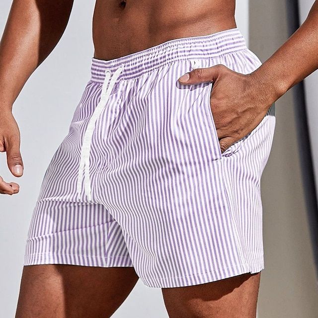 Vero - Chique heren zwemshorts met streeppatroon en comfortabele elastische tailleband voor de ultieme zwemervaring