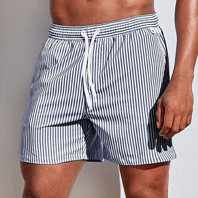 Vero - Chique heren zwemshorts met streeppatroon en comfortabele elastische tailleband voor de ultieme zwemervaring