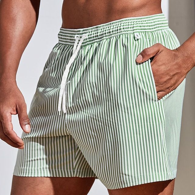 Vero - Chique heren zwemshorts met streeppatroon en comfortabele elastische tailleband voor de ultieme zwemervaring