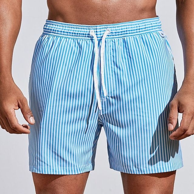 Vero - Chique heren zwemshorts met streeppatroon en comfortabele elastische tailleband voor de ultieme zwemervaring