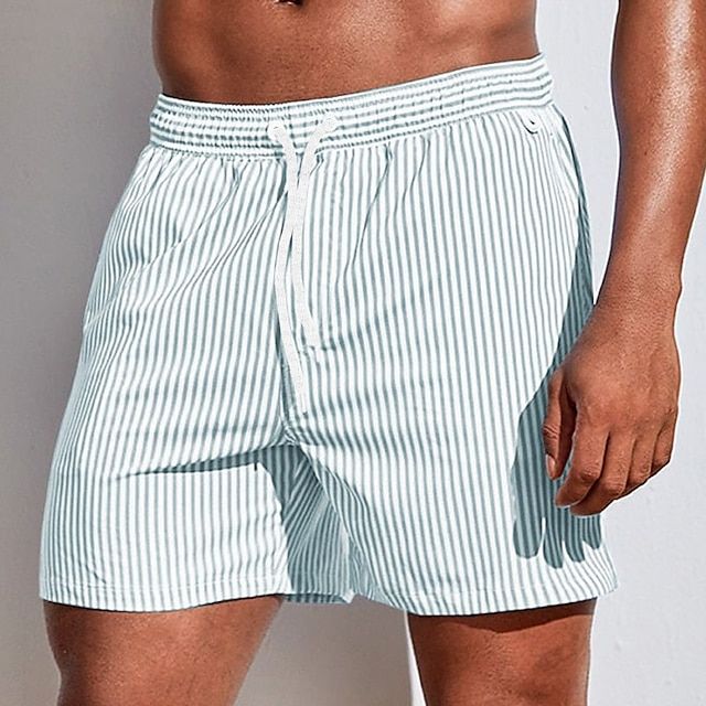 Vero - Chique heren zwemshorts met streeppatroon en comfortabele elastische tailleband voor de ultieme zwemervaring